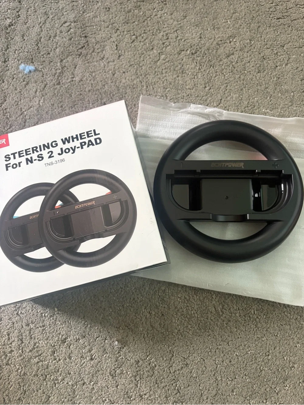 ECHT Steering Wheel Controller with Light Blue Accent